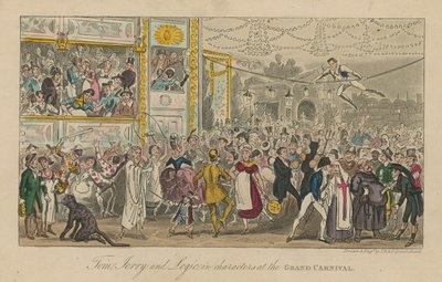 グランドカーニバルで登場人物のトムジェリーとロジック 作： Isaac, Robert and George Cruikshank