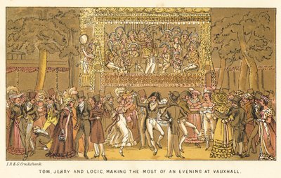 トム、ジェリー、ロジック、ボクソールで夜を最大限に活用 作： Isaac, Robert and George Cruikshank