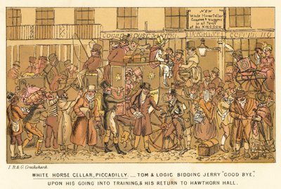 ホワイトホースセラー、ピカデリー 作： Isaac, Robert and George Cruikshank