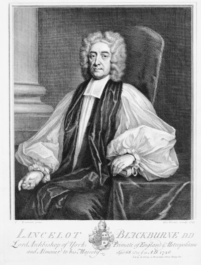 ランスロット・ブラックバーン（1658-1743）、ヨーク大司教 作： Isaac Seeman