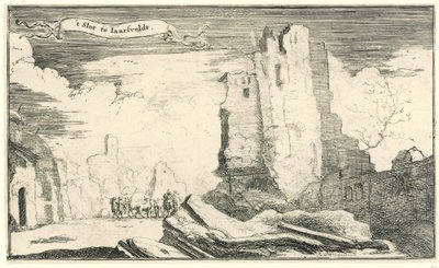 1672 年にフランス軍によって破壊された Jaarsveld の水門 