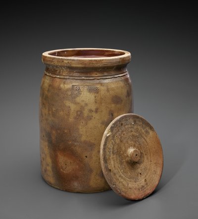 廃人、c。 1873-1882（すべり釉石器） 作： Isaac Suttles Pottery