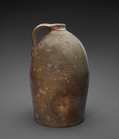 水差し、c。 1873-1882（塩釉石器） 作： Isaac Suttles Pottery