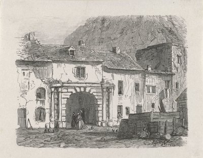 ルクセンブルク市クラウセン郊外の門 作： Isaac Weissenbruch
