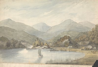 湖の間の川の眺め 作： Isaac Weld