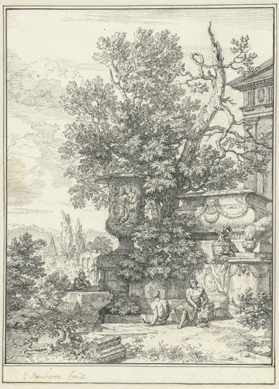 古典的な風景 作： Isaac de Moucheron