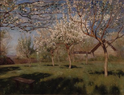 咲くリンゴの木 作： Isaak Ilyich Levitan