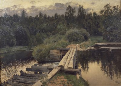 浅瀬、1892年 作： Isaak Ilyich Levitan