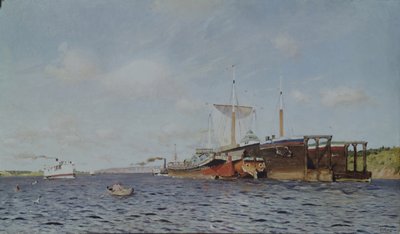 新鮮な風。ヴォルガ、1895 作： Isaak Ilyich Levitan