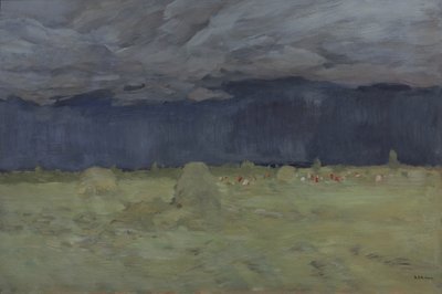 干し草作り、1900 作： Isaak Ilyich Levitan
