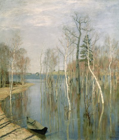 春、高水、1897 作： Isaak Ilyich Levitan
