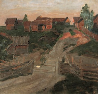 太陽の最後の光線、1899 年。 作： Isaak Ilyich Levitan