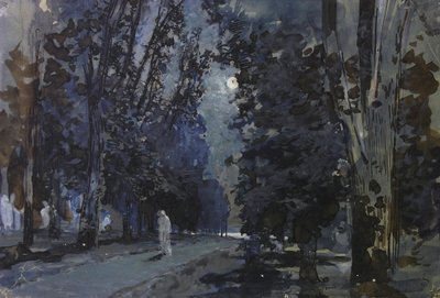 影。 1880年代の月夜。 作： Isaak Ilyich Levitan