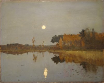 トワイライト。月、1899年 作： Isaak Ilyich Levitan
