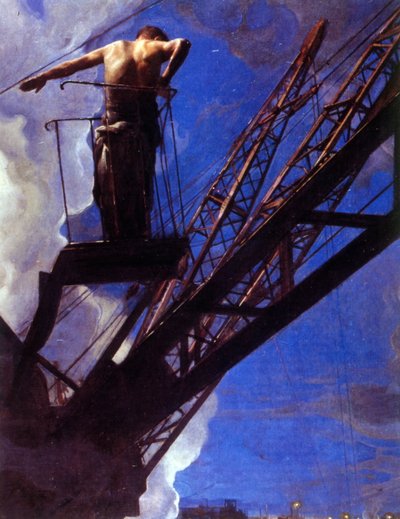 建設作業員 作： Isaak Israilevich Brodsky