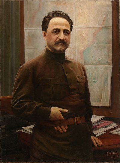 グリゴリーセルゴオルジョニキッツェの肖像18861937、1929 作： Isaak Israilevich Brodsky