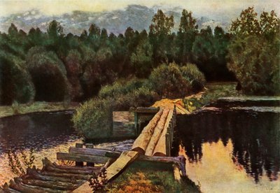 スティルウォーターズ、1892年、1965年。 作： Isaak Ilyich Levitan