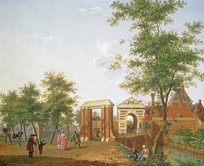 ジルポールトの眺め、ハーレム、1780 作： Isaac Ouwater