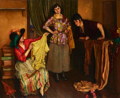 The Blouse Shop（油彩・キャンバス） 作： Isabel Codrington