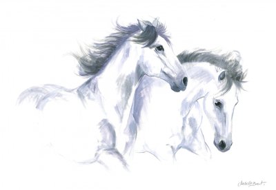 2頭の馬 作： 