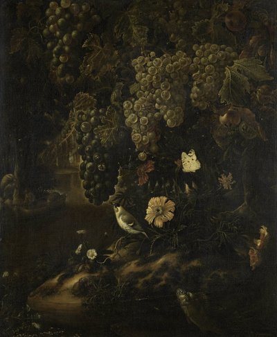 ブドウ、花、動物 作： Isac Vromans