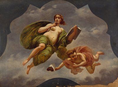 イサッコ・ジョアッキーノ・レーヴィ（1818-1908）作「喜劇」、スケッチ 作： Isacco Gioacchino Levi