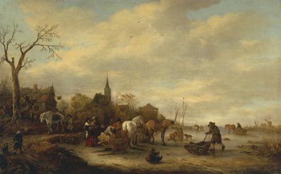 冬の情景 作： Isack van Ostade