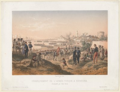1855年、オメル・パシャの指揮下でエフパトリアに上陸したトルコ軍 作： Isidore Laurent Deroy