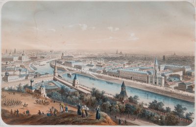 モスクワの全景、1820 年代 作： Isidore Laurent Deroy