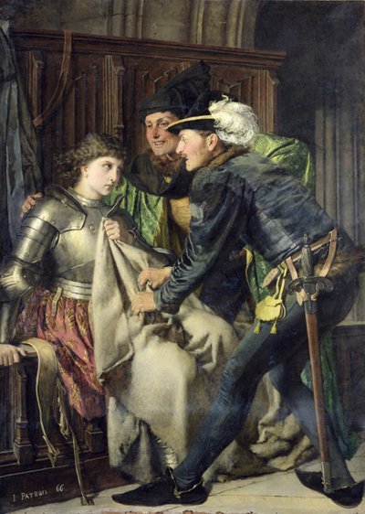 ジャンヌダルク（1412-31）1866年の刑務所での侮辱 作： Isidore Patrois