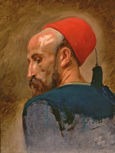フェズのアラブ人の頭 作： Isidore Pils