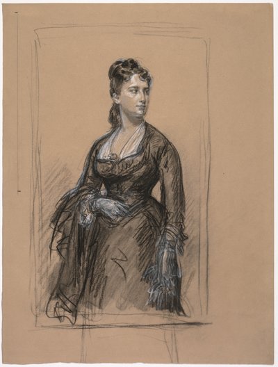 女性の肖像画。 作： Isidore Pils