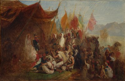 皇帝ナポレオン3世と皇后ウジェニーのレセプションのスケッチ...、1860年頃1862-67。 作： Isidore Pils