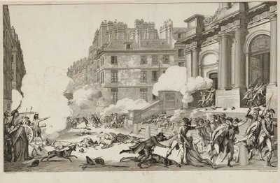 13 ヴァンデミエール。 ナポレオン・ボナパルトによる王党派の反乱の鎮圧...パリ、1797年。 作： Isidore Stanislas Helman