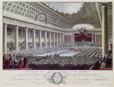 1789年5月5日にベルサイユにエステートゼネラルがオープン 作： Isidore Stanislas Helman