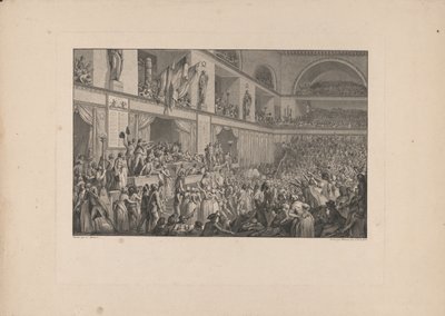 1793年6月24日の憲法、c。 1796 作： Isidore Stanislas Helman