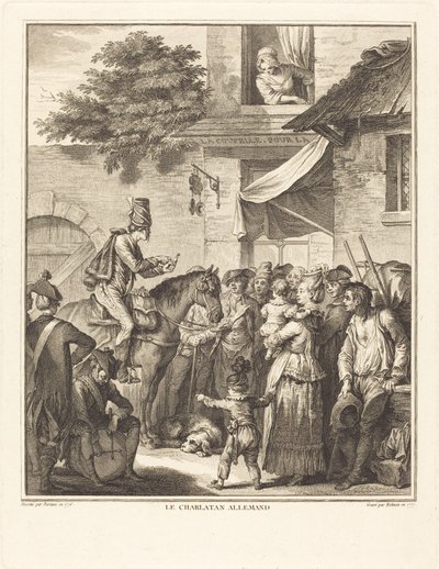 ドイツのクワック 作： Isidore Stanislas Helman after Jean Duplessi Bertaux