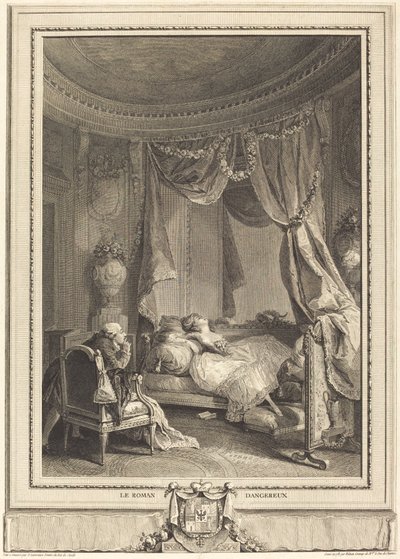 危険な小説 作： Isidore Stanislas Helman after Nicolas Lavreince