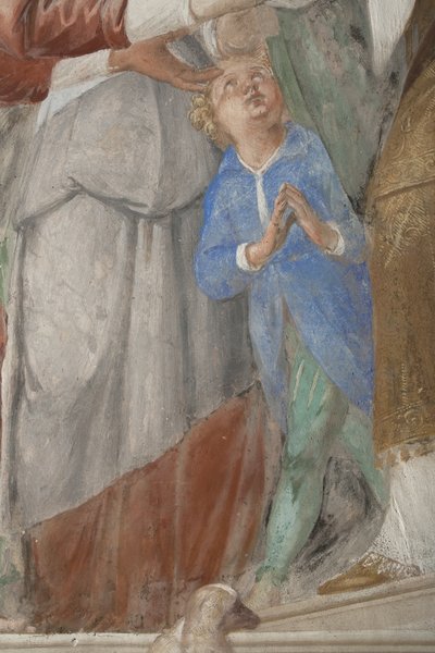 子供、神殿でのイエスのプレゼンテーションからの詳細、1623-34 作： Isidoro Bianchi