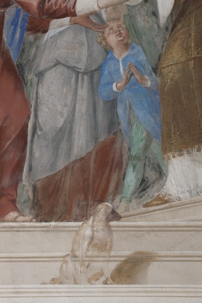 子供、神殿でのイエスのプレゼンテーションからの詳細、1623-34 作： Isidoro Bianchi