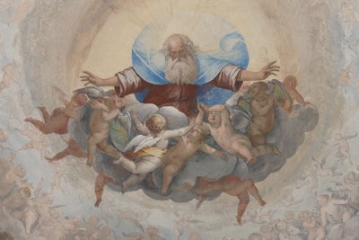 神とキューピッド、1623-34年頃（3496185の詳細） 作： Isidoro Bianchi