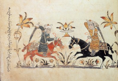 1886 f.135、「Nihayat al-Sul」（「馬術と軍事演習のマニュアル」）からの騎兵突撃を追加 作： Islamic School