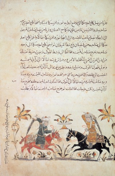 1886 f.135、「Nihayat al-Sul」（「馬術と軍事演習のマニュアル」）からの騎兵突撃を追加 作： Islamic School