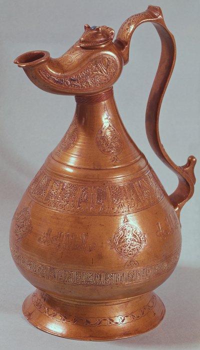 水差し、イランホラーサン出身、1218年（銅） 作： Islamic School