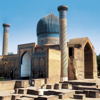 ウズベキスタン、サマルカンド、グルイ・アミル廟とタメルランの墓 作： Islamic School
