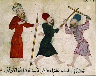 メン・デュエリング、オールド・カイロ（フォスタット）、910-1171 作： Islamic School