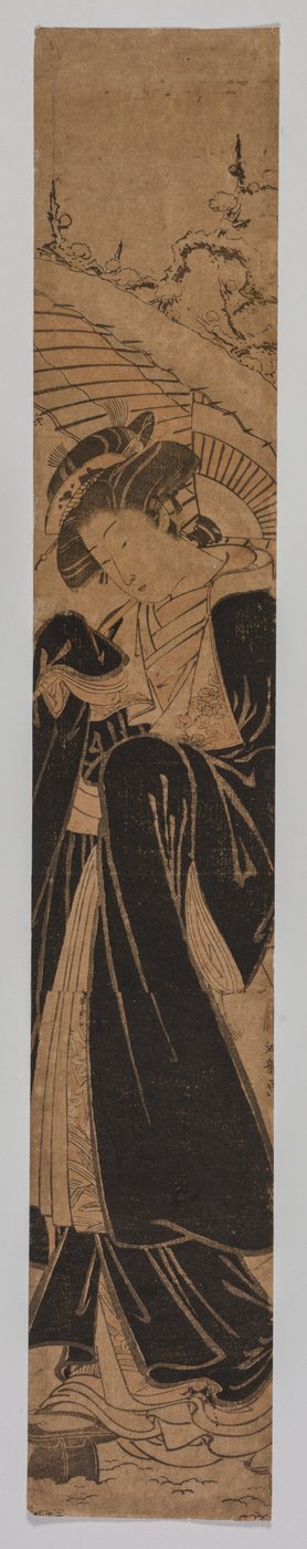 雪の中の美しさ 作： Isoda Koryusai