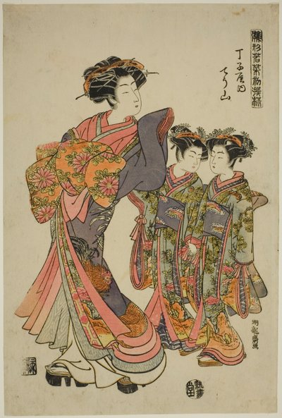 『モデル・フォー・ファッション ひながたわかなはつもよう』シリーズより 丁字屋長山 作： Isoda Koryusai