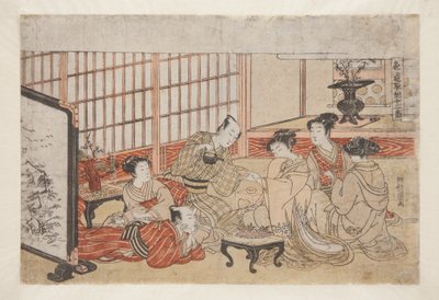 第1回「吉原の宴」（カラー木版画 作： Isoda Koryusai