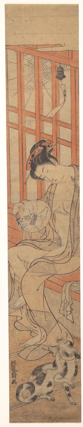 Frau fächert sich nach dem Bad 作： Is田流彩